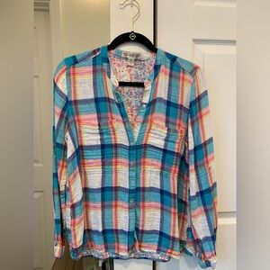Colorful Plaid Women's Top